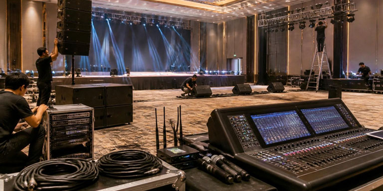 kinh nghiệm setup âm thanh sự kiện